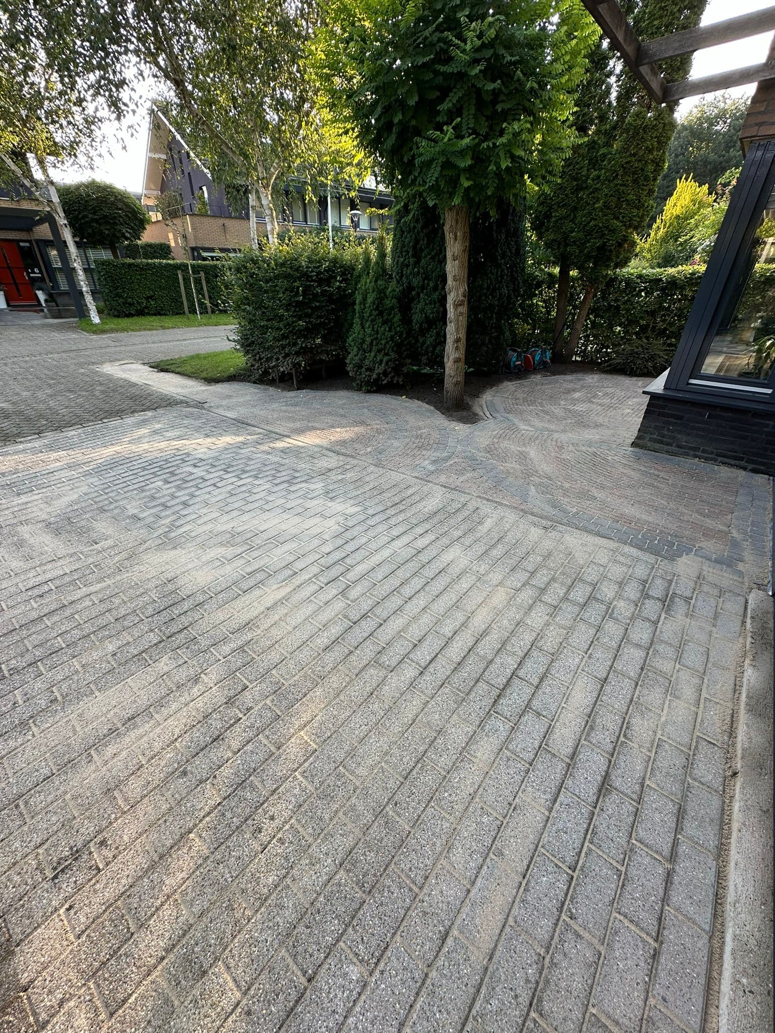 Voortuin na reiniging